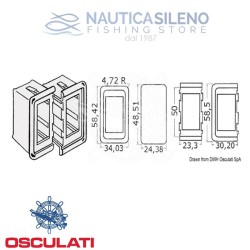 Cornice per interruttori in plastica